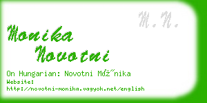 monika novotni business card